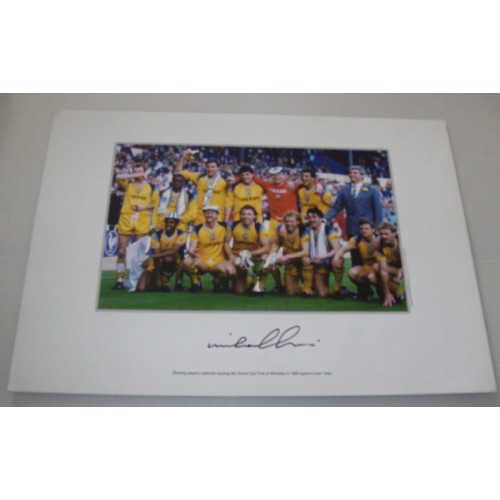 Michael Gilkes Signed 14 x 12 Reading Football Photo!